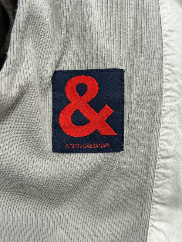 2000s Dolce & Gabbana cropped zipper military jacket