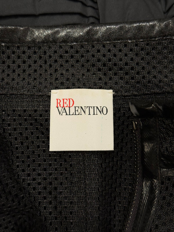 2000s Valentino mesh puff-sleeve top