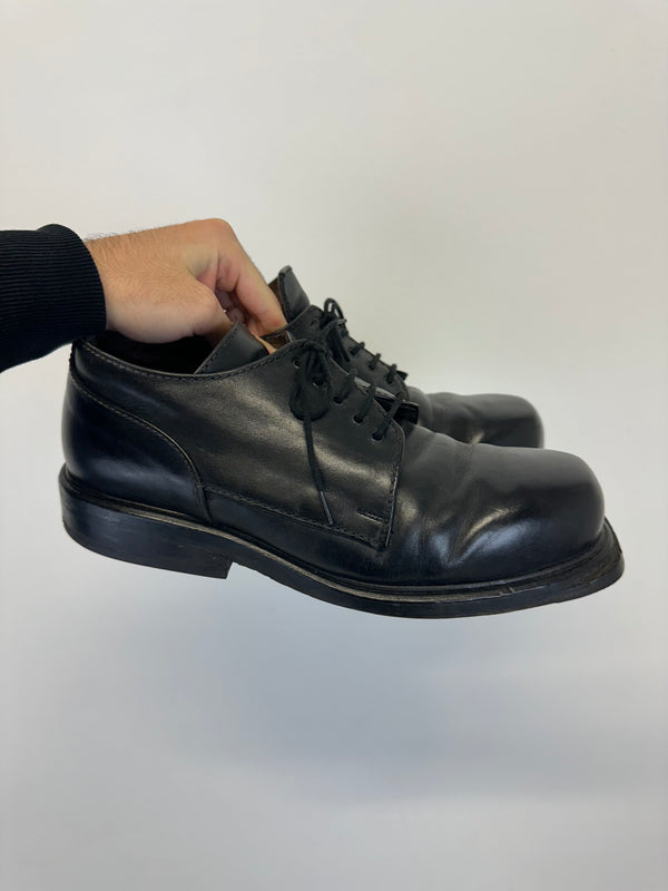 1996 Dirk Bikkembergs square toe vintage derby leather boots