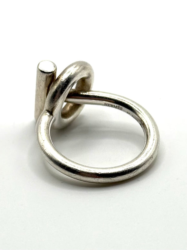 Hermès Echappée silver ring