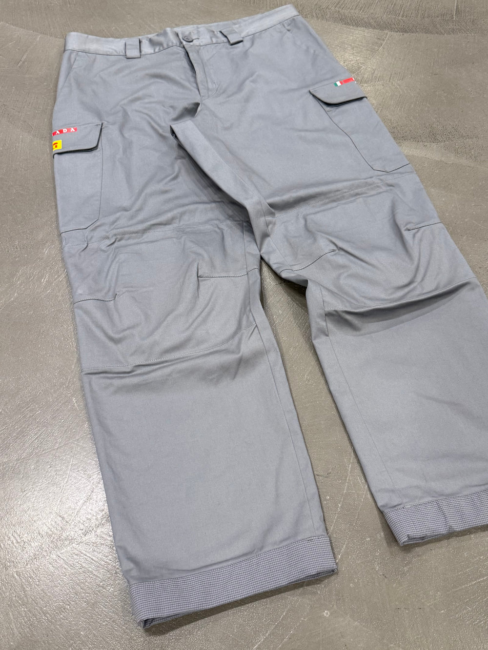 2023 Prada Luna Rossa technical pants with reinforced knees