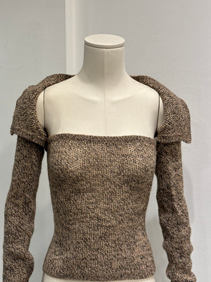 S/S1999 Dolce & Gabbana runway cropped cardigan + top set