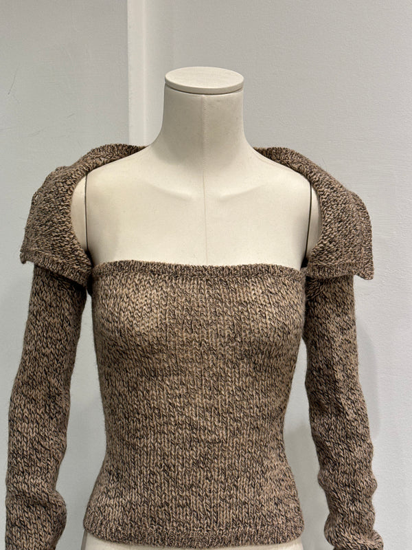 S/S1999 Dolce & Gabbana runway cropped cardigan + top set