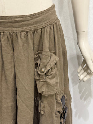 S/S2003 Dolce & Gabbana multi pocket cargo military skirt