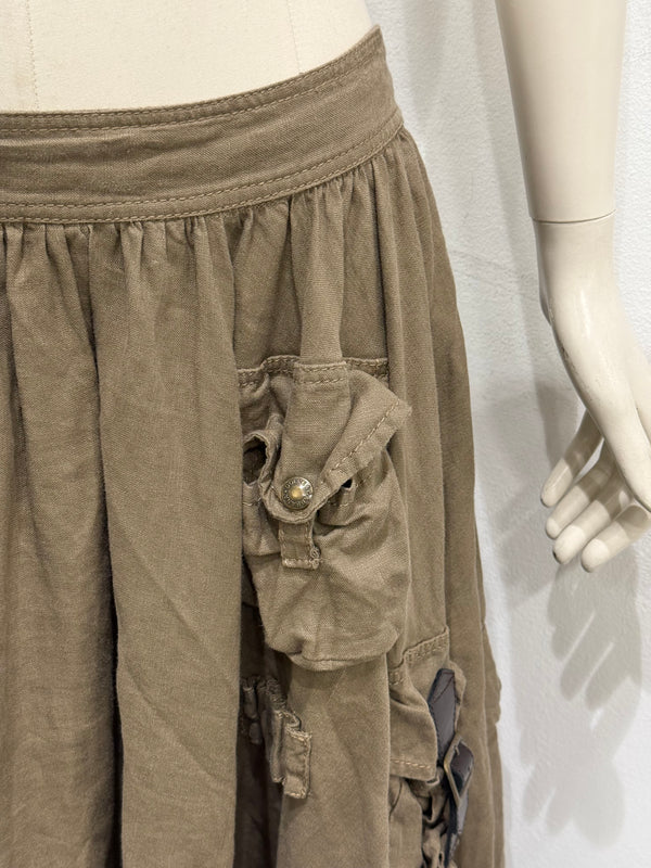 S/S2003 Dolce & Gabbana multi pocket cargo military skirt