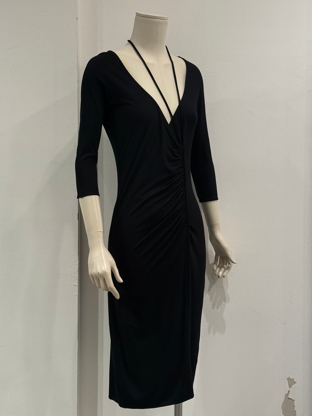 2008 Maison Margiela 2-in-1 ruched midi dress