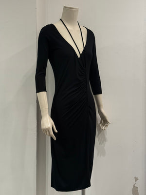 2008 Maison Margiela 2-in-1 ruched midi dress