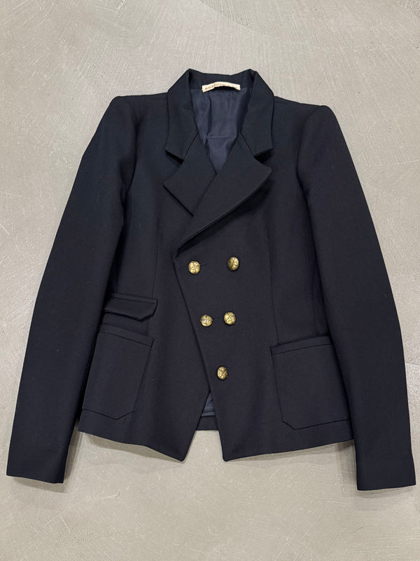 2008 Balenciaga by Ghesquiere asymmetric double breasted blazer
