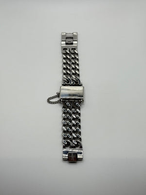 Jean Paul Gaultier stainless steel double chain watch