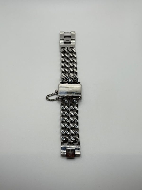 Jean Paul Gaultier stainless steel double chain watch