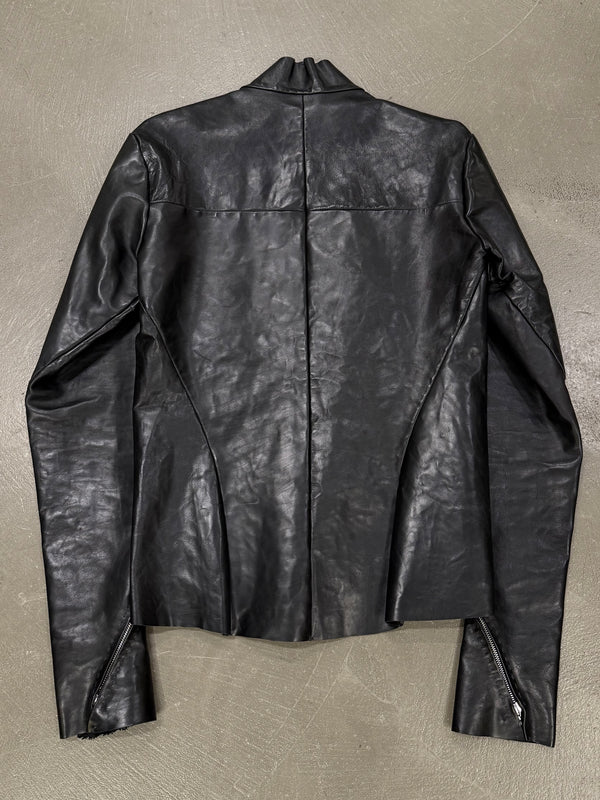 Maurizio Amedei MA+ scar-stitch horse leather jacket