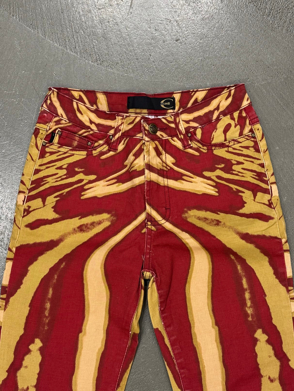2001 Roberto Cavalli distortion illusion pants