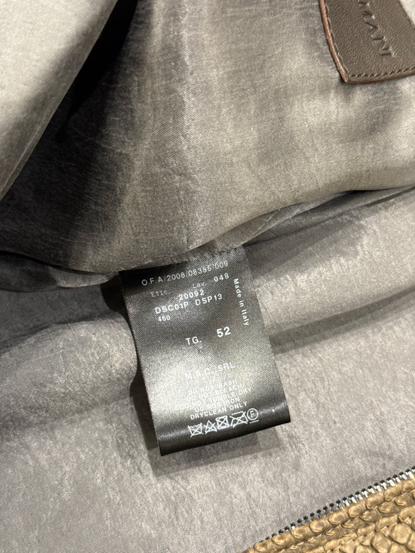 2008 Giorgio Armani python leather jacket