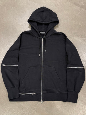 2020s Alexander McQueen multi-zip hoodie