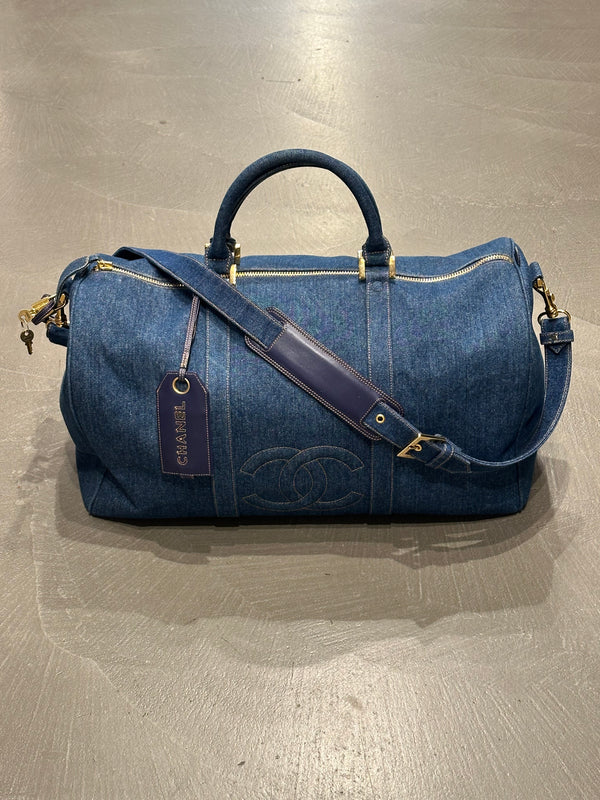 1996-1997 Chanel denim Boston bag