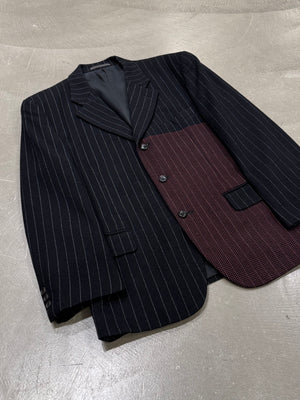 2000s Comme des Garçons paneled patchwork blazer