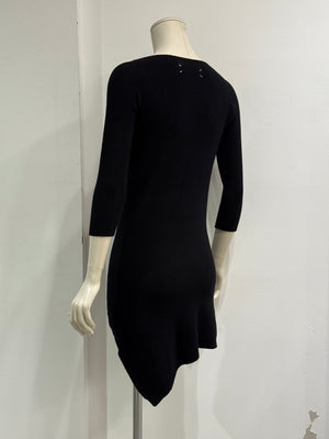 1990s Maison Margiela asymmetric hem fitted dress
