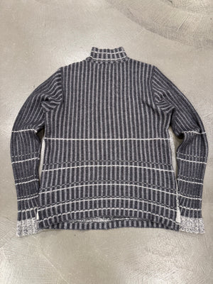 2000s Roberto Cavalli wolf jacquard knit