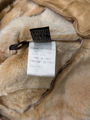 F/W2004 Roberto Cavalli shearling jacket with fur collar