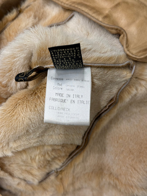 F/W2004 Roberto Cavalli shearling jacket with fur collar