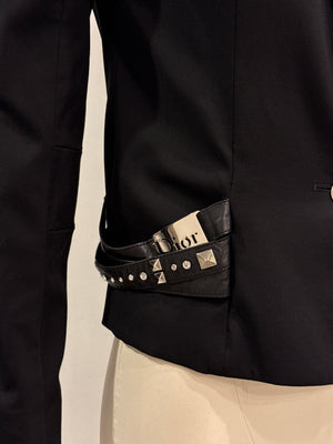 A/W2004 Christian Dior by Galliano buckle detail bondage tailored blazer jacket