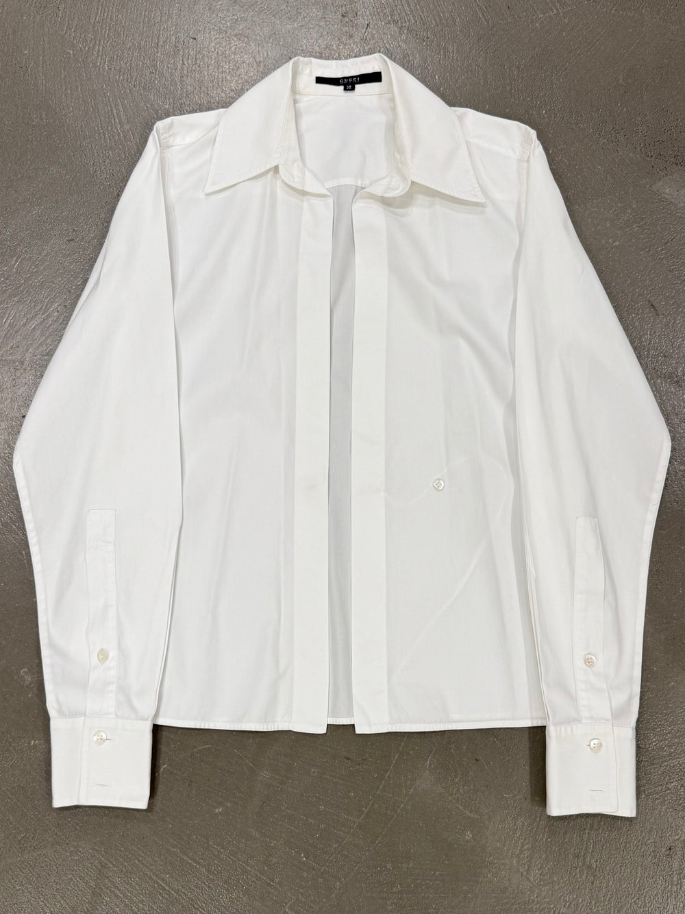 2002 Gucci by Tom Ford white shirt
