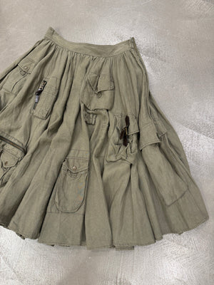 S/S 2003 Dolce & Gabbana cargo wide skirt