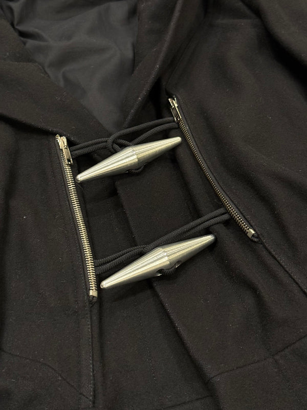 F/W2011 Rick Owens “LIMO" metal hook hooded coat