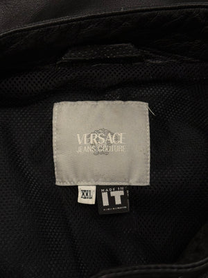 2000s Versace leather jacket