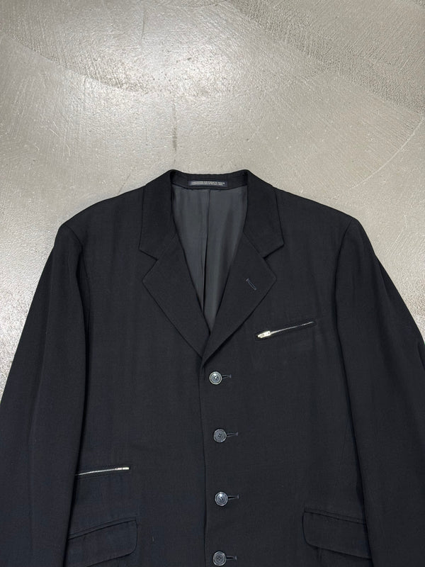 2000s Yohji Yamamoto zipper technical blazer jacket
