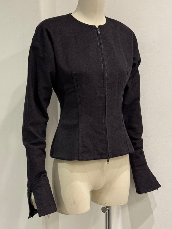 2000s Gianfranco Ferre fitted jacket with elongated sleeves