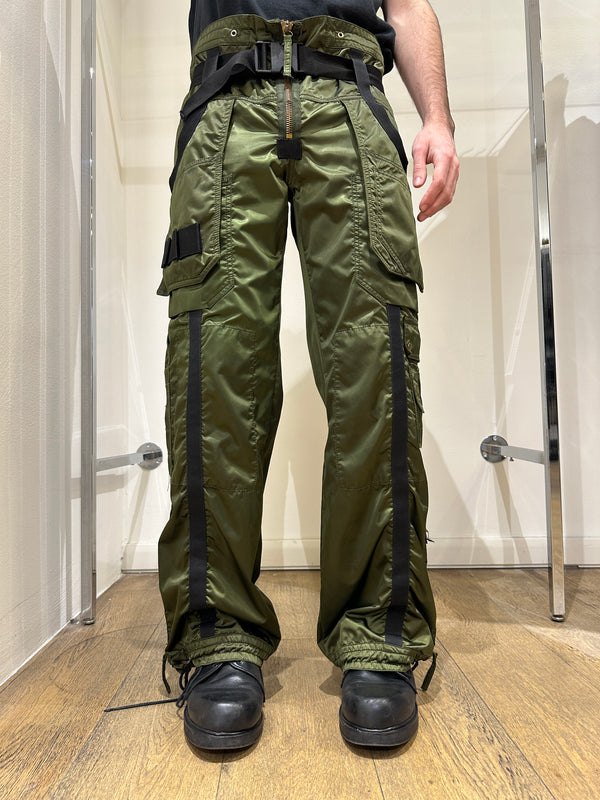 AW2003 Jean Paul Gaultier parachute bondage pants