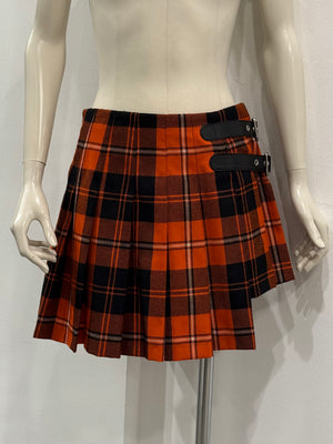 A/W2003 Dolce & Gabbana bondage tartan skirt