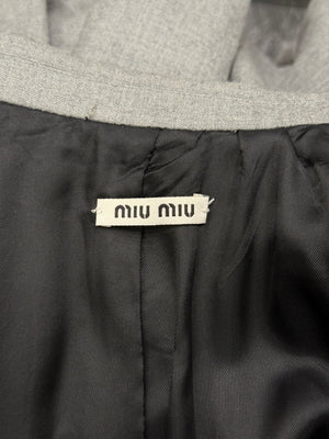 2009 Miu Miu tailored virgin wool blazer