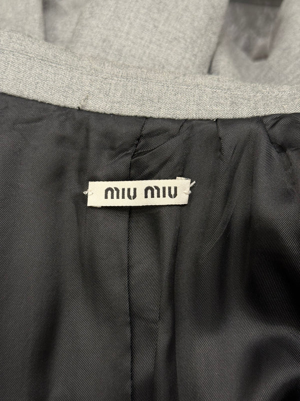 2009 Miu Miu tailored virgin wool blazer