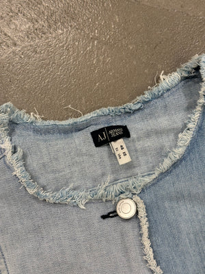 2000s Armani Patchwork denim vest