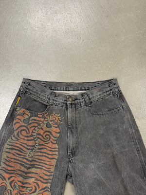 1990s Armani tiger print shorts