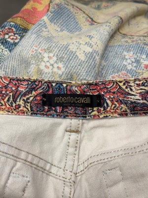 2000s Roberto Cavalli patchwork pants