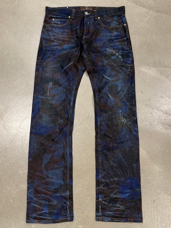 2000s Roberto Cavalli printed illusion pants