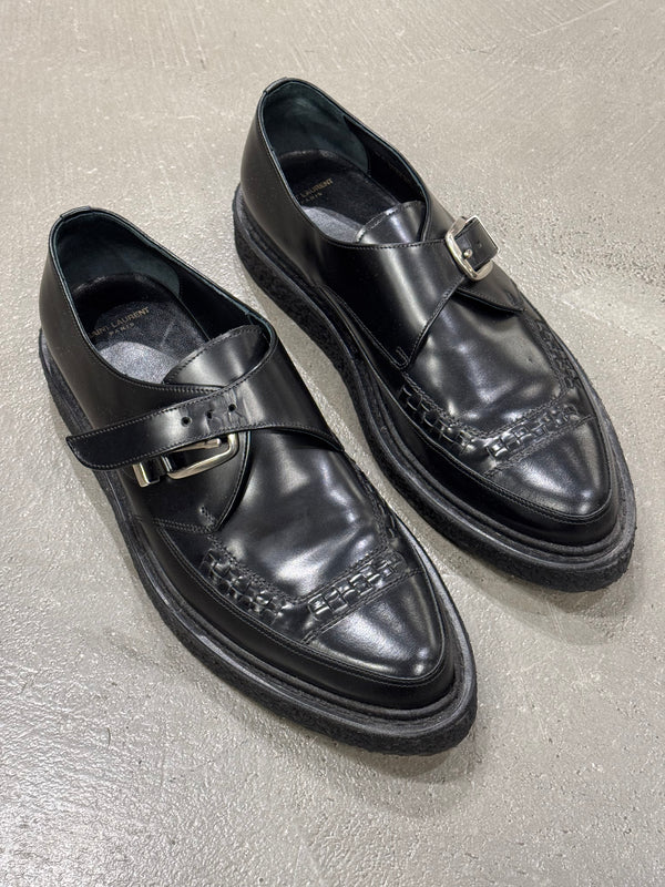 A/W2014 Saint Laurent by Hedi Slimane runway leather creepers derby shoes