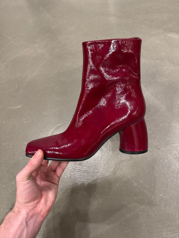 Ann Demeulemeester red ankle boots