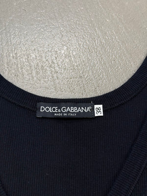 S/S2003 Dolce & Gabbana lace-up tank top