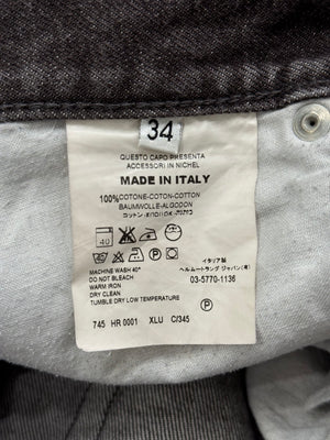 Helmut Lang classic brown washed denim