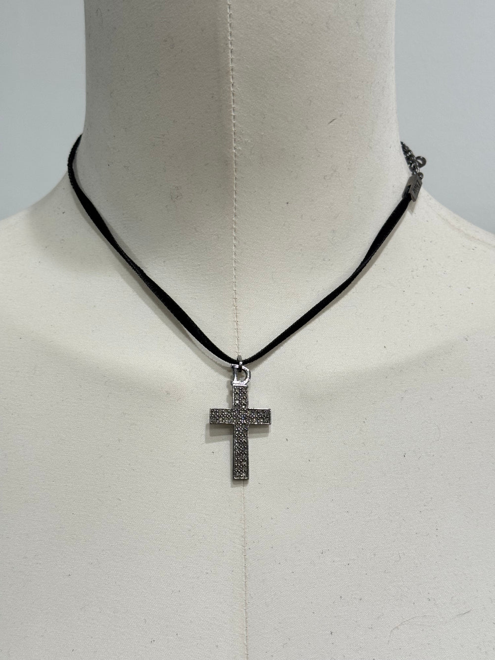 Dior cross necklace