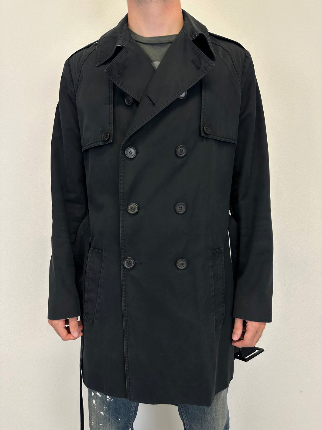 SS09 Dior double breasted trench coat