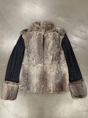 1999 Gucci by Tom Ford 2 in 1 fur leather jacket