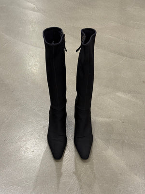 1999 Prada nylon heeled boots