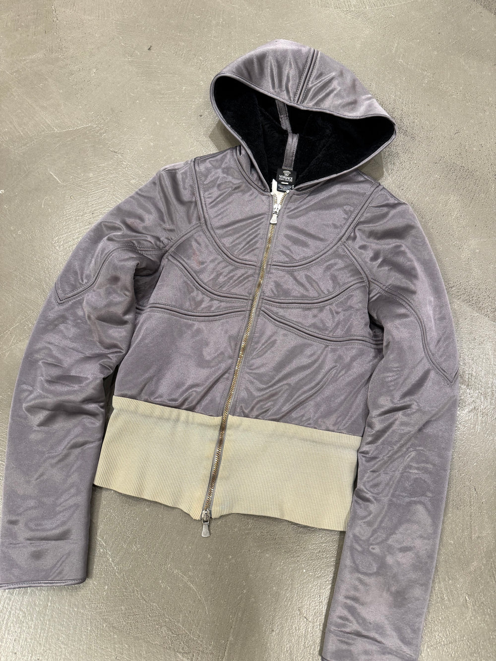 2000s Versace paneled cropped jacket