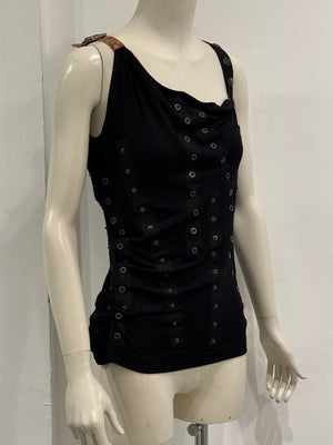 S/S2003 Dolce & Gabbana runway buttons tank top