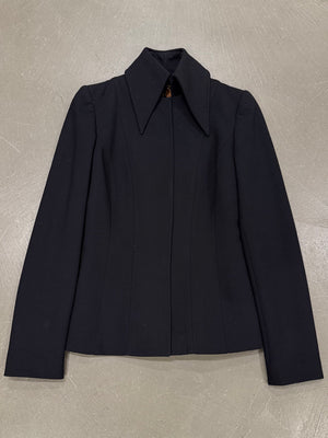 2000s Dolce & Gabbana structured neck blazer